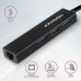 AXAGON HMA-GL3A Multiport-Hub, USB 3.0 Typ A, Gbit-LAN, 3x USB-A, microSD