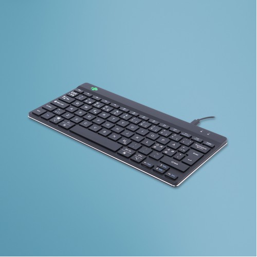 R-Go Tools Compact Break RGOCONDWDBL tastatur USB QWERTY Nordisk Sort