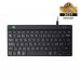 R-Go Tools Compact Break RGOCONDWDBL tastatur USB QWERTY Nordisk Sort