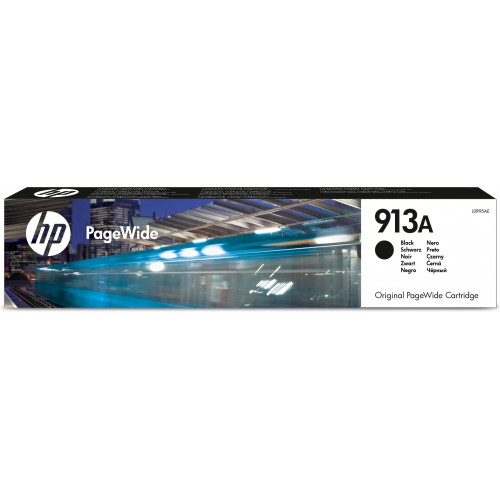 HP 913A Black Original PageWide Cartridge blekkpatron 1 stykker Standard utskriftsproduksjon Sort