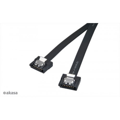 Akasa Proslim SATA III-kabel, 15cm, svart