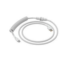 Glorious Coiled Cable USB-C til USB-A, 137cm, hvit
