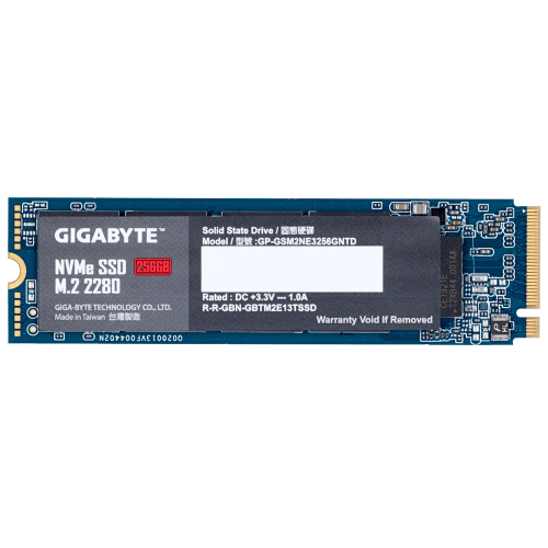 Gigabyte M.2 NVMe SSD, 256GB