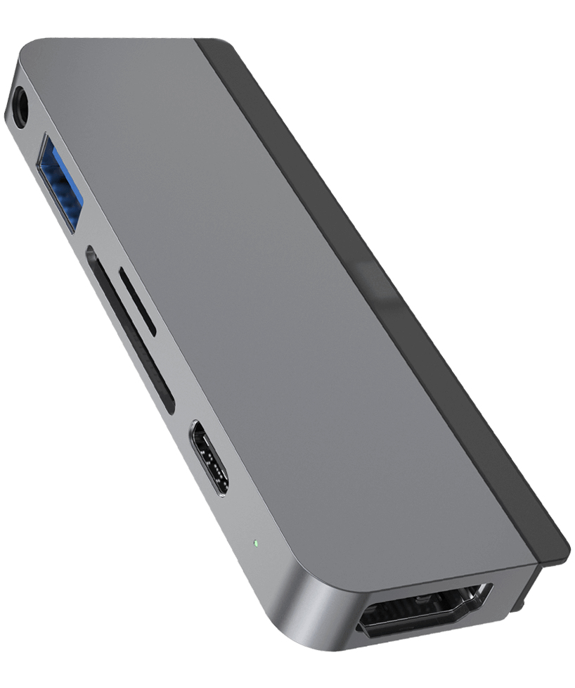 HYPER HD319B USB 3.2 Gen 1 (3.1 Gen 1) Type-C Grå