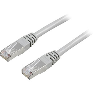 Deltaco FTP Cat6 Patch Cable, 20m nettverkskabel Grå
